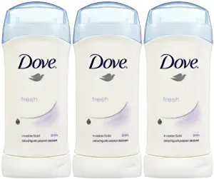 Dove Invisible Solid Deodorant, Fresh - 2.6 oz - 3 pk