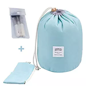 Tancendes Waterproof Travel Bag Makeup Bag Cosmetic Bag Travel Kit Organizer Bathroom Storage Cosmetic Bag Carry Case Toiletry Bag Multifunctional Bucket Toiletry Bag ¡­