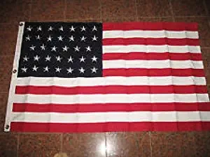 ALBATROS 5x8 Embroidered Sewn USA American 34 Star Linear 600D Nylon Flag 5inx8in for Home and Parades, Official Party, All Weather Indoors Outdoors