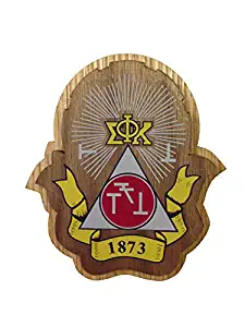 Phi Sigma Kappa Wood Crest Made of Wood for Paddle Mascot Board (3.5 Inches Tall Double Raised)