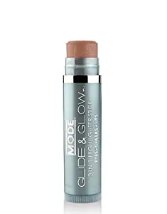 MODE, Glide & Glow, Glaze (Bronze Brown) 3-in-1 Highlighter Stick, Smooth Creamy Color for Eyes, Cheeks, Lips, Natural Skincare Ingredients, Cruelty Free, Vegan, Made in Beautiful USA.15 oz