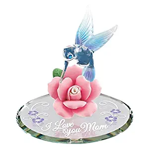 Glass Baron ~ "I Love You Mom Hummingbird Figurine