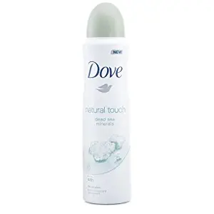 Dove Natural Touch Dead Sea Minerals Deodorant 48h Spray 150 ml / 5 fl oz (6-Pack)