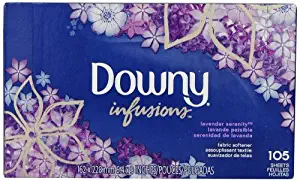 Downy Ultra Infusions Lavender Serenity Sheet Fabric Softener, 525 Sheets