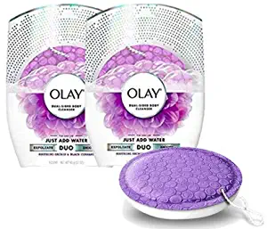 Olay Body Wash Cleansing And Exfoliating Shower Disk, Orchid & Black Currant (2-(Pack))