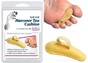 PEDIFIX Hammer Toe Cushion Crest Support Soft Felt Claw Mallet Toe Pain X-Large Right Mens 11+ P54-XLR -1-