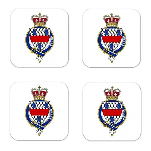 MyHeritageWear.com Miller England Family Crest Square Coasters Coat of Arms Coasters - Set of 4