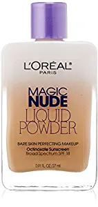 L'oreal Paris Magic Nude Liquid Powder Bare Skin Perfecting Makeup SPF 18, Natural Buff, 0.91 Ounces (6 Pack)