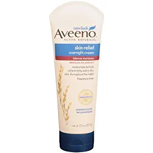 Aveeno Active Naturals Skin Relief Overnight Cream, Fragrance Free, 7.3 OZ (PACK OF 5)