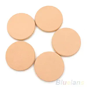 Aland 5Pcs/Set Facial Soft Makeup Foundation Blender Face Sponge Smooth Powder Puff Cotton pad puff Round