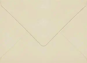 Crest Baronial Ivory 4 Bar Euro Flap Envelope (3 5/8" x 5 1/8") - 50 Envelopes