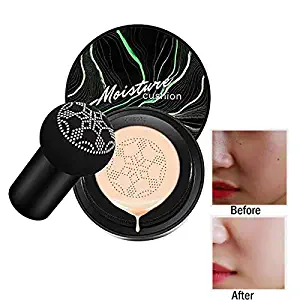 Firstfly Mushroom Air Cushion BB Cream Moisturizing Concealer Makeup Base Primer Liquid Foundation (Ivory White)