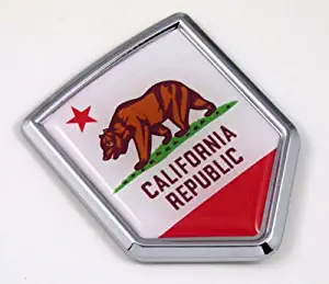 California CA USA State Flag Car Chrome Emblem Decal Sticker Bike Laptop Boat 3dd Sticker Badge