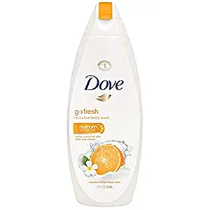 Dove Go Fresh Revitalizing Mandarin & Tiare Flower Scent Body Wash - 6 PK x 8.5 Fl.Oz / 250 ml