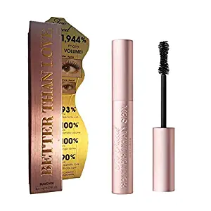 Lash Mascara Waterproof Mascara,Better Than Sex Mascara Fiber Lash Mascara, No Flaking & No Smudging, Black, 0.27 oz