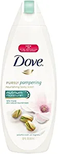 Dove Purely Pampering Nourishing Body Wash, Pistachio Cream with Magnolia 22 oz (Pack of 2)