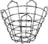 Custom Welded 30-degree Cone Basket, 20 Count (22 Inches, Open Bottom)