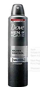 Dove Anti-Perspirant Anti-Transpirant Silver Control Men+Care 48H Powerful Protection 250Ml/8.5 Oz (Silver Control Men+Care 48H Powerful Protection 250Ml/8.5 Oz, 3X 250Ml/8.5 Oz)