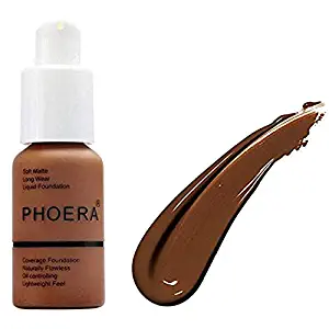 PHOERA Foundation Makeup, Firstfly 37ml Matte Oil Control Concealer Foundation Cream, Long Lasting Waterproof Matte Liquid Foundation