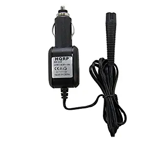 HQRP Car Charger for Braun Series 3 Model 340s-4 Type 5414 Shaver, 12-Volt Vehicle Adapter Power Cord + HQRP Coaster