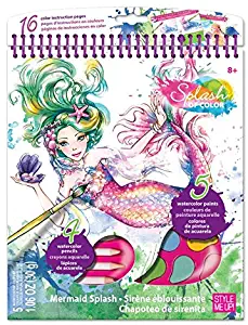 Style Me Up - Fashion Design Water Coloring Book for Girls, Craft Kit with Stickers and Decorations - SMU-1304