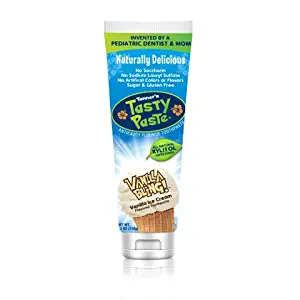 Tanner's Tasty Paste Anticavity Fluoride Children’s Toothpaste, Vanilla Bling, 4.2 Ounce