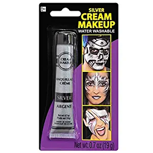 Silver Metallic Cream - Makeup Costume Accessory