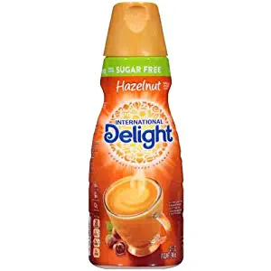 International Delight Sugar Free Hazelnut Coffee Creamer, 32 Fluid Ounce -- 6 per case.