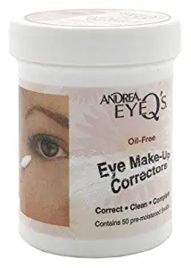 Andrea Eye Q's Oil-Free Make-Up Correctors 50 Pre-Moistened Swabs