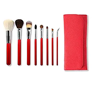 Morphe 8 Piece Candy Apple Red Makeup Brush Set (Set 700)