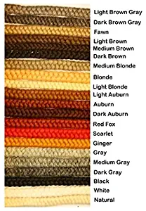 Crepe Wool Hair- Medium Brown Color for Doll Making or Theatrical Uses (False Beard or Mustache)