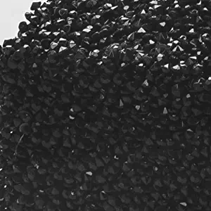 Pretty Display Black Acrylic Diamonds Makeup Brush Organizer Crystal Beads Contains 1 Pint - Over 50,000 Gems