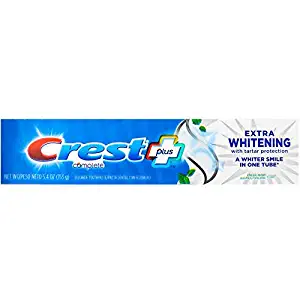 Crest Complete Extra Whitening Toothpaste with Tartar Protection, Clean Mint 5.4 oz (Pack of 2)