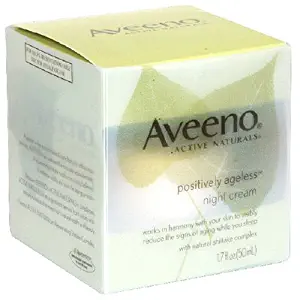 Aveeno Positively Ageless Night Cream 1.7 Oz (1 Pack)