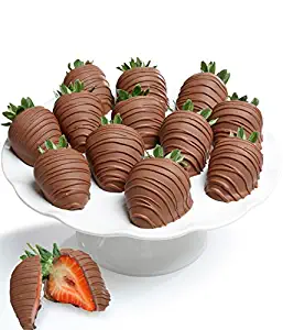 Belgian Milk Chocolate Covered Strawberries - 12 piece