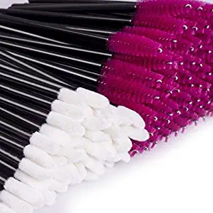 Disposable Lipstick Applicators Mascara Wands - Disposable Makeup Applicators 200 Pcs Disposable Mascara Lipstick Makeup Brushes BTArtbox Eyelash Lip Gloss Brushes Applicators Cosmetic Tool