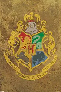 Harry Potter - Movie Poster (Hogwarts House Crest) (Size: 24 inches x 36 inches)