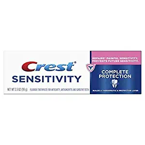 Crest Sensitivity Complete Protection Toothpaste, Smooth Mint 3.5 oz (Pack of 3)