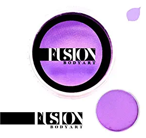 Fusion Body Art Pro Face Paint | Prime Fresh Lilac (32gm), Professional Quality Water Activated Face & Body Paint Supplies - Single Makeup Cake – Hypoallergenic, Non-Toxic, Safe, Vegan, FDA Compliant