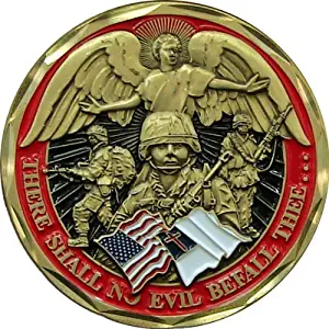 Collectible Coin Patriotic Spiritual Religious Soldiers Psalm Military Gifts by EC