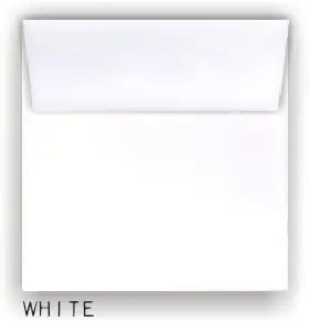 Neenah Classic Crest Solar White 80# (97 Bright White) 7.5 in Square Envelopes -1| QUANTITY| 250