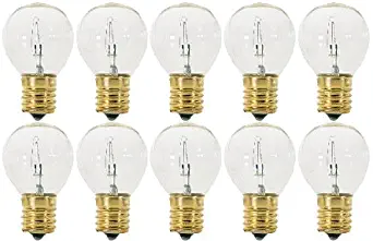 (Pack Of 10) 10S11/N - 10 Watt Clear (E17) Intermediate Base Hi-Intensity Light Bulbs