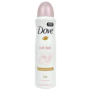 (2 PACK) DOVE Dry Spray Antiperspirant 48 hours, (Soft Feel) 5oz