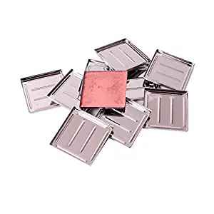 30 Pack Empty Metal Tin Pans for Magnetic Makeup Palette, Cosmetics Eyeshdow Blush Foundation Refillable Container, 5 Sizes (Square-shape(46.548.5mm))