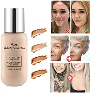 Invisible Pores and Wrinkles Concealer,Lasting Whitening Oil Control Liquid Foundation,Moisturizing Base Cover Cream Base Nude Face Liquid Cover Concealer,Vegan,Isolation Cream for All Skin Body