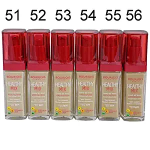 3 x Bourjois Healthy Mix Anti Fatigue Foundation 30ml Sealed - 52 Vanilla