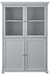 Home Decorators Collection Hampton Bay 36" w Four Door Tall Cabinet, Standard 36" W, Dove Grey