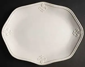 Better Homes and Gardens Country Crest Cream Oval Platter 15"