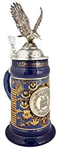 0.75 Liter US Air Force History Ceramic Beer Stein