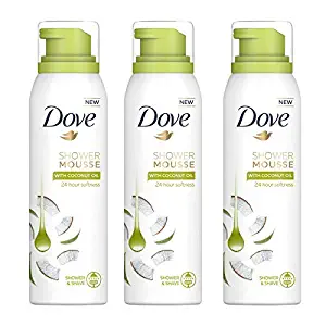 3 Pack Dove Shower Mousse with Coconut Oil, 200ml